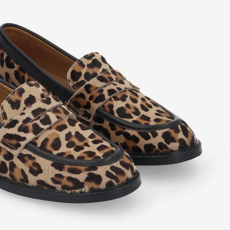 CALIA MOC W - P.LEO/NAPPA -  LEOPARD/MARRON